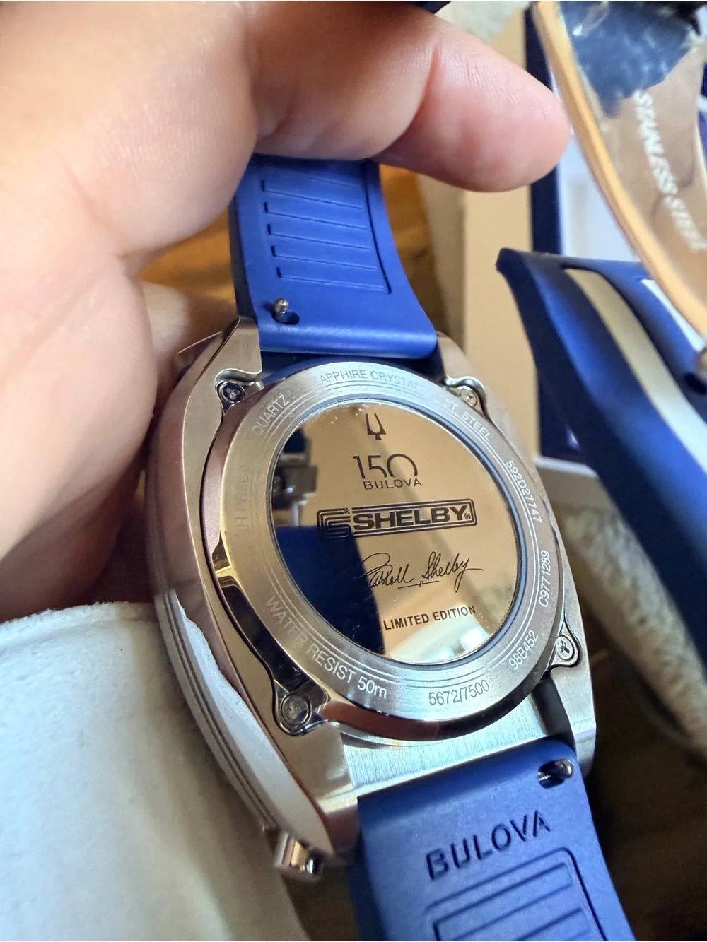 Bulova White and Blue Shelby Limited Edition